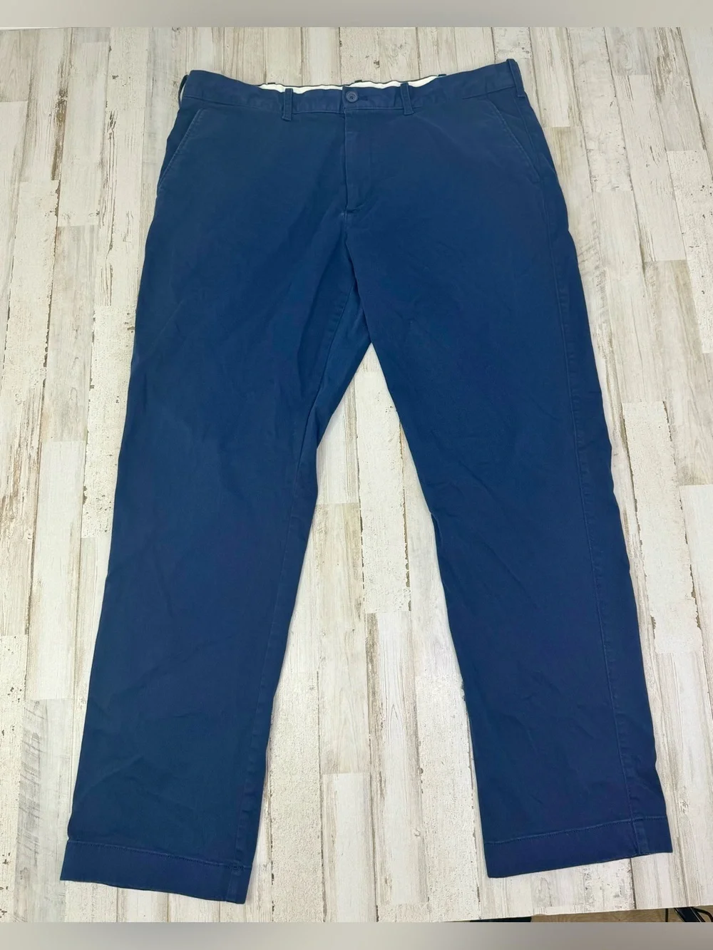 J.Crew Dress Pants Straight 38x31 Mens Blue Cotton Trousers